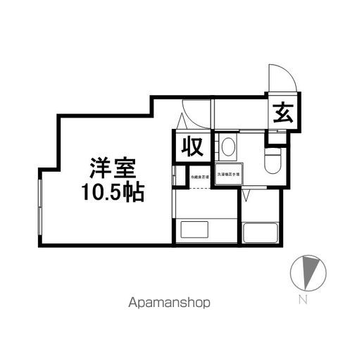 地下鉄東西線 西１８丁目駅 徒歩1分 5階建 築18年の間取り写真