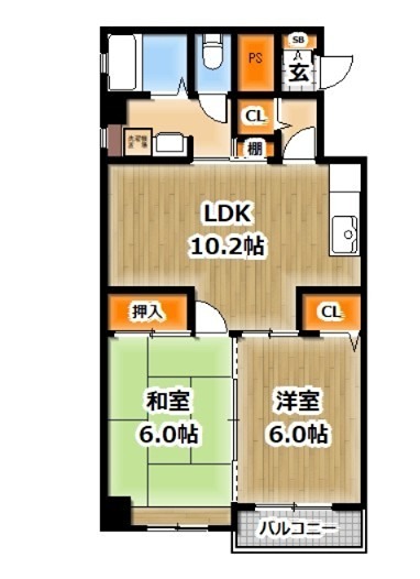 西川口ライオンズマンション山手の間取り写真