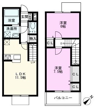 ゲラッセンの間取り写真