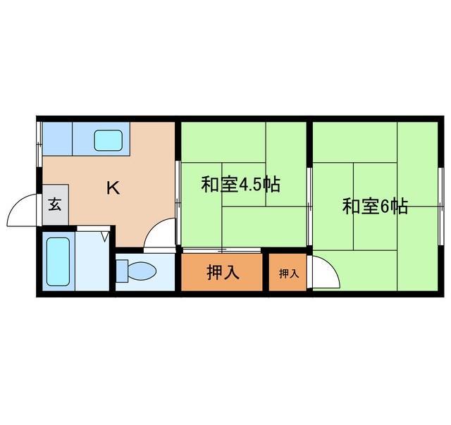 白楊荘の間取り写真