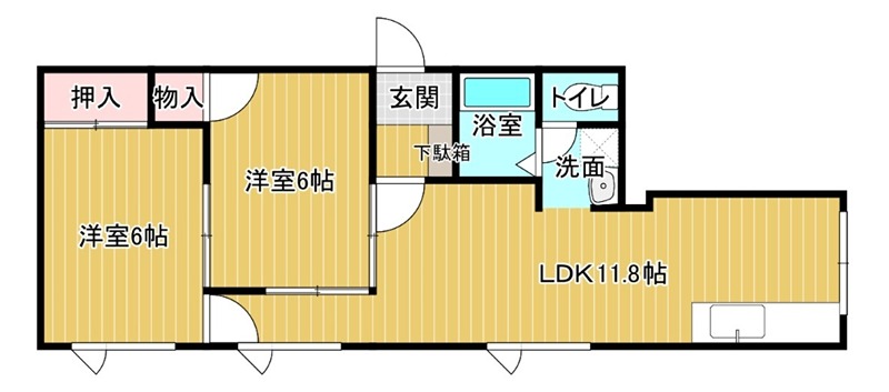 プラザハイツIの間取り写真