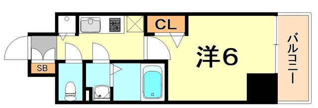ＪＲ東海道本線 三ノ宮駅 徒歩5分 12階建 築14年の間取り写真