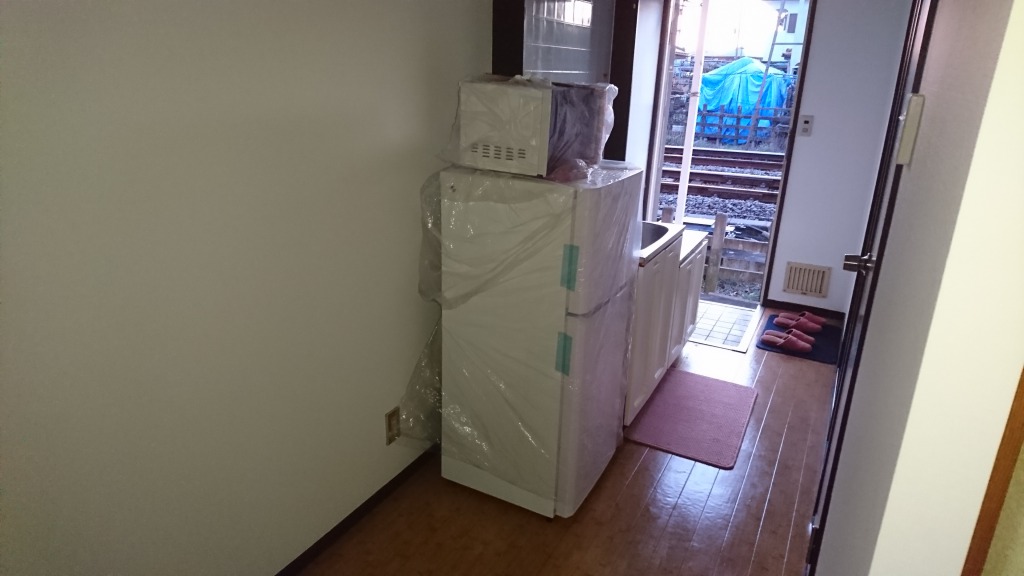 セキュリティ　新品の冷蔵庫・電子レンジが今回のみ付いてきます。