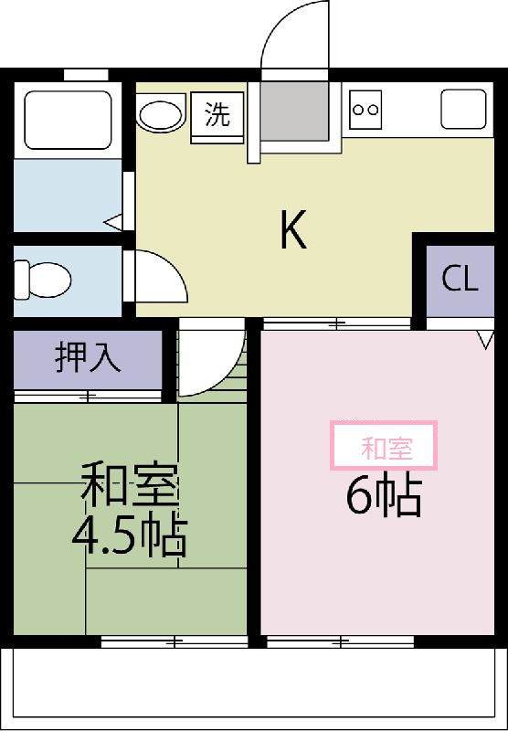 東京都福生市加美平１（アパート）の賃貸物件の間取り