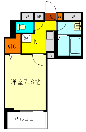 メテオ国分寺の間取り