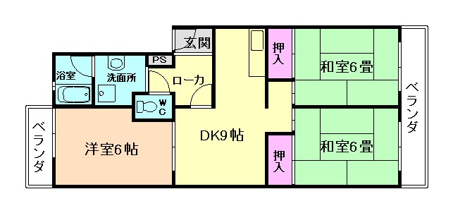 ヴィラNS-1の間取り