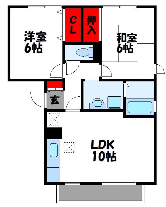 エスポアール18の間取り