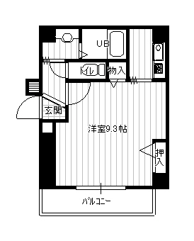 西本丸の内マンションの間取り