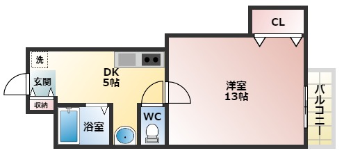 暁21-1号館の間取り