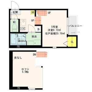 仙台市太白区中田のアパートの間取り