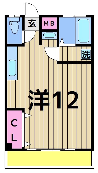 石山ハイツの間取り