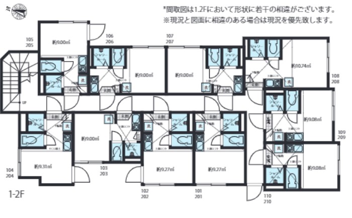 東京都葛飾区新小岩４（アパート）の賃貸物件の間取り