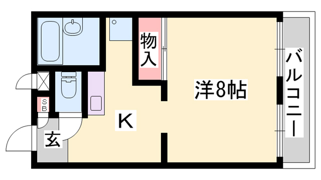 レオパレス北野の間取り