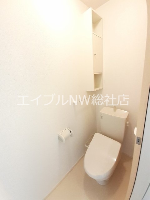 【倉敷市真備町箭田のアパートのトイレ】