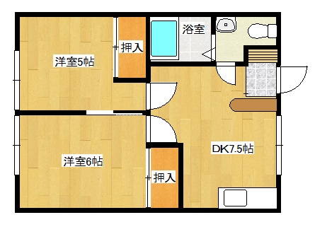 マンション花園の間取り