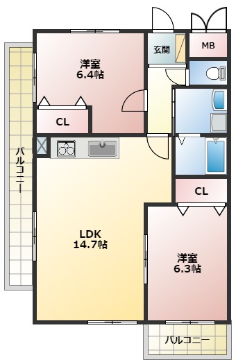 Ｃａｓａｖｅｒｄｅの間取り