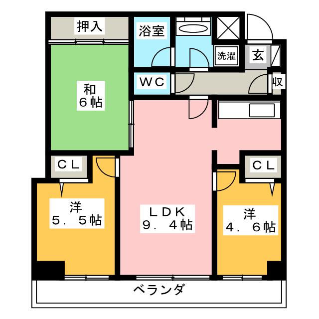 ファミールスクエア八王子の間取り