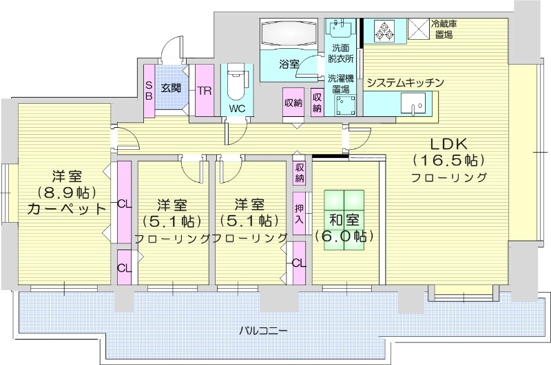 リーベンデール13の間取り