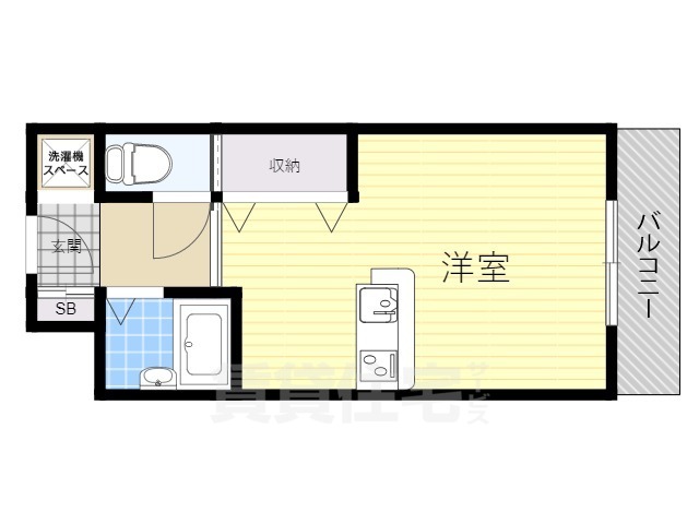 茨木市豊川のマンションの間取り