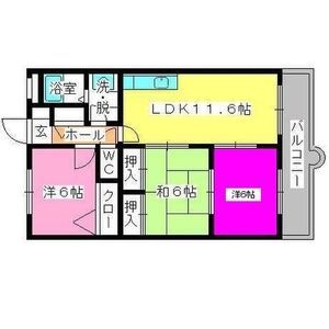 福岡市博多区浦田のマンションの間取り