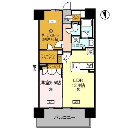 姫路市忍町のマンションの間取り