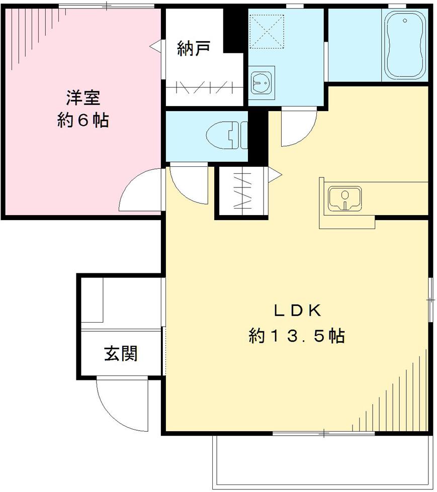 メゾンルネサンス　Bの間取り