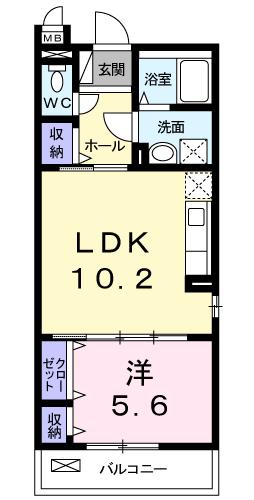 横浜市青葉区あざみ野のマンションの間取り