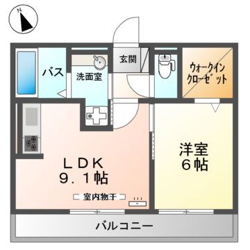 エアフォルク新山口の間取り