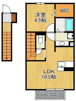 ＳＷ’ｓｒｉｖｅｒｓｉｄｅ　Ｄ－ｒｏｏｍの間取り