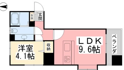 ヴァレーレ県庁前の間取り