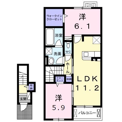 ティーダ感田Ｂの間取り