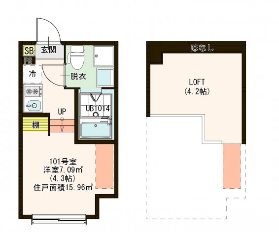 プランドールR六町の間取り