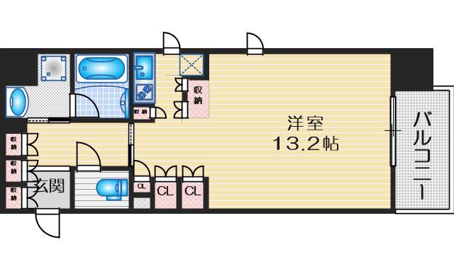 セイル江坂公園の間取り