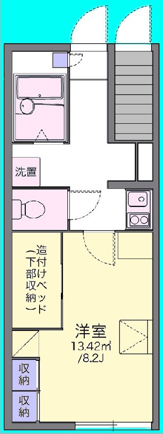 ＪＲ東海道本線 菊川駅 徒歩188分 2階建 築23年の間取り写真