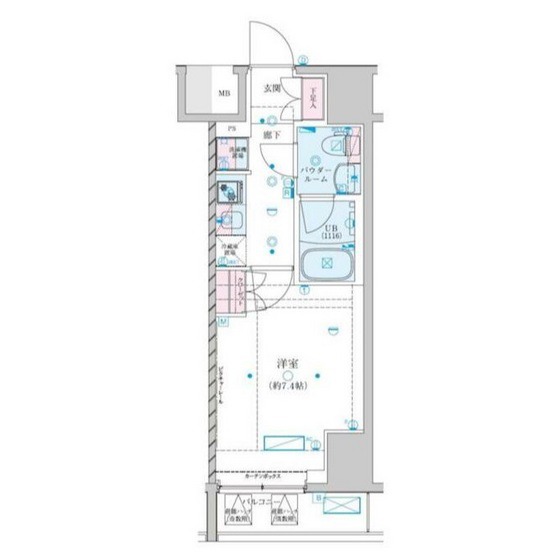 ＧＥＮＯＶＩＡ川崎ＶＩＩの間取り