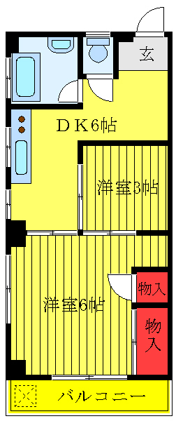 コーポアライの間取り