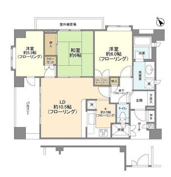 川崎市麻生区栗平のマンションの間取り