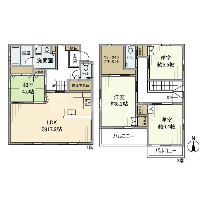 【夏見戸建の間取り】