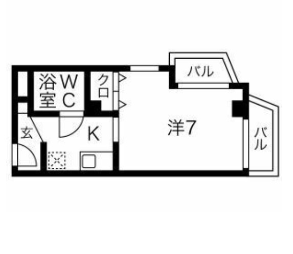 名古屋市瑞穂区駒場町のマンションの間取り