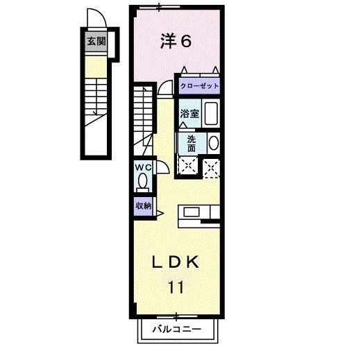 エスポワールＡの間取り