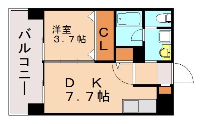 コンダクト福岡東の間取り