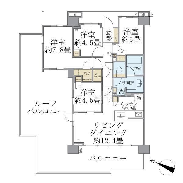 板橋区大山西町のマンションの間取り