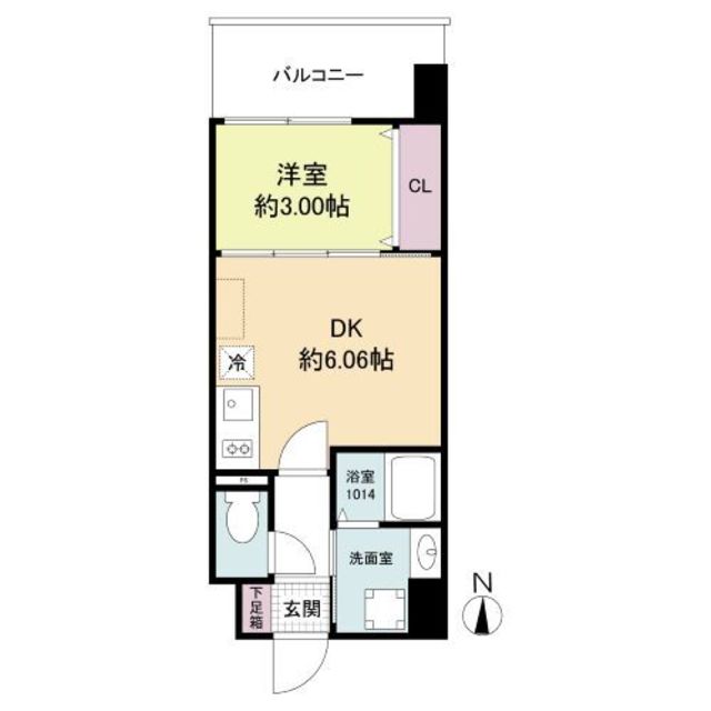 大阪市城東区関目のマンションの間取り