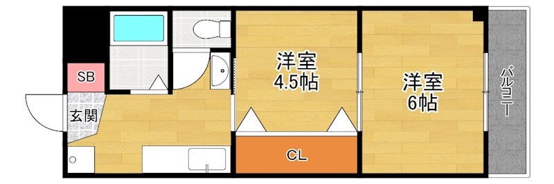 ベレール枚方の間取り