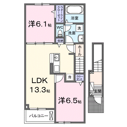 Ｔａｋａｒａｂａｋｏ　IIIの間取り