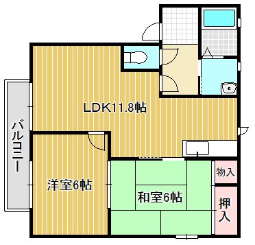 シティパレスIIの間取り