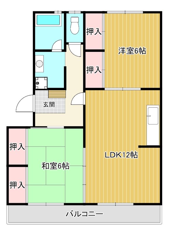 黒坂壱番館の間取り