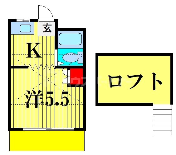 サウスアベニューＮＯ．２の間取り