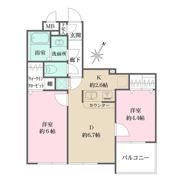 ホームズ用賀の間取り