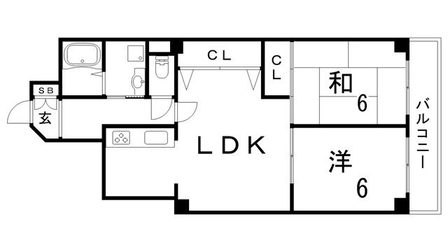 ラフレイズ本町の間取り